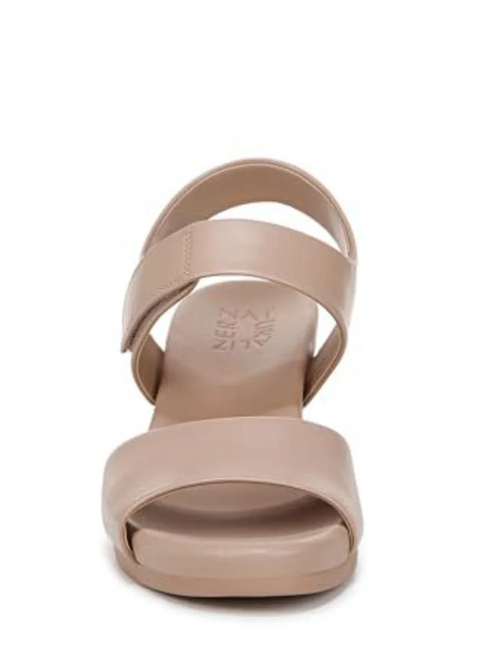 Naturalizer Womens Imani Wedge Sandal Vintage Mauve, Beige, Tan, Leather 9 New